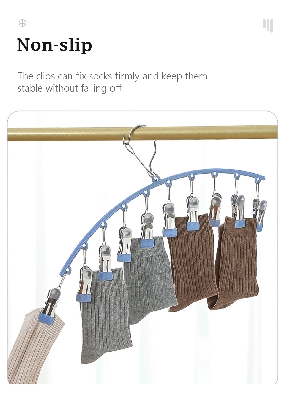 10 Clips Windproof Sock Hanger-6